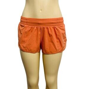 Lululemon Women's Hotty Hot Shorts Lined Coral Kiss Size 8